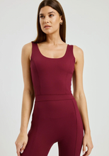 Load image into Gallery viewer, Year of Ours Ribbed Reformer Onesie - Dark Cherry