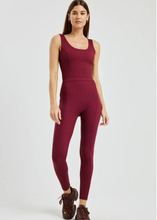 Load image into Gallery viewer, Year of Ours Ribbed Reformer Onesie - Dark Cherry