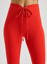 Load image into Gallery viewer, Year of Ours Ribbed Football Legging - Red