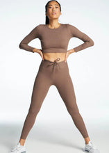 Load image into Gallery viewer, Year Of Ours Ribbed Football Legging - Coco