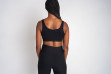 Load image into Gallery viewer, Year Of Ours Ribbed Football Bra - Black