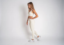 Load image into Gallery viewer, Year Of Ours Ribbed Football Bra - Bone
