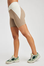 Load image into Gallery viewer, Year of Ours Ribbed Studio Biker Short - Caribou/ Bone