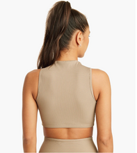 Load image into Gallery viewer, Year of Ours Ribbed Mock Neck Bra - Caribou