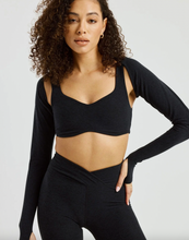 Load image into Gallery viewer, Year of Ours Stretch Shrug - Heather Black

