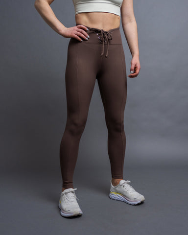 Year Of Ours Ribbed Football Legging - Brown