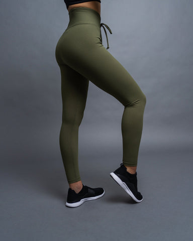 Year Of Ours Ribbed Football Legging - Olive