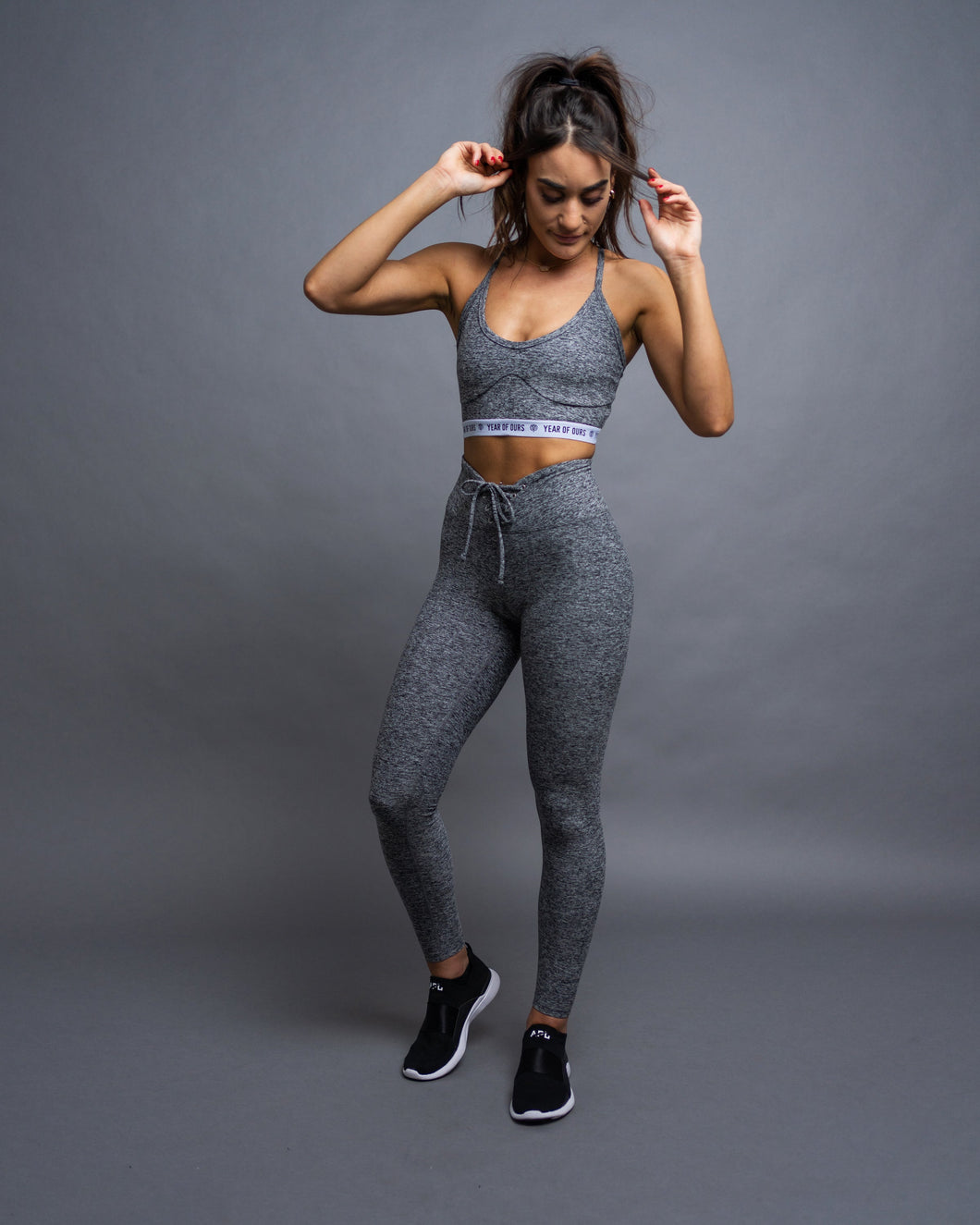 Year Of Ours Stretch Football Legging - Heather Grey