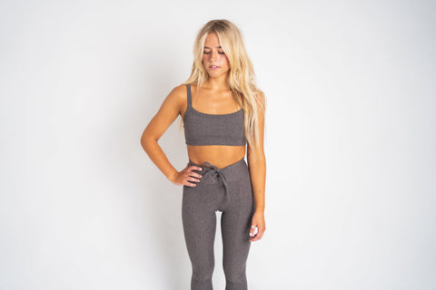 Year Of Ours Ribbed Bralette - H Grey