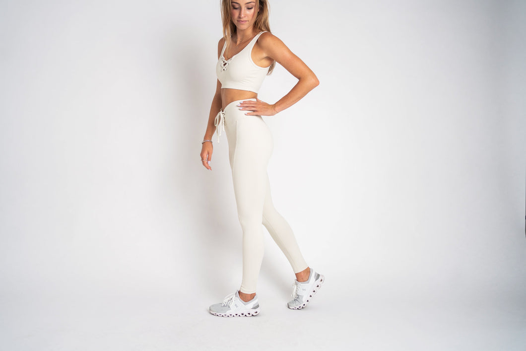 Year Of Ours Ribbed Football Legging - Bone