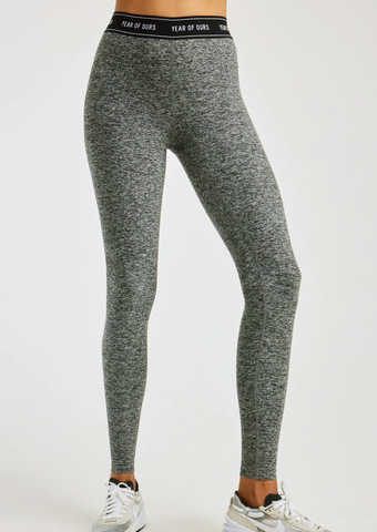 Year of Ours Stretch Skater Legging NEW - Heathered Grey