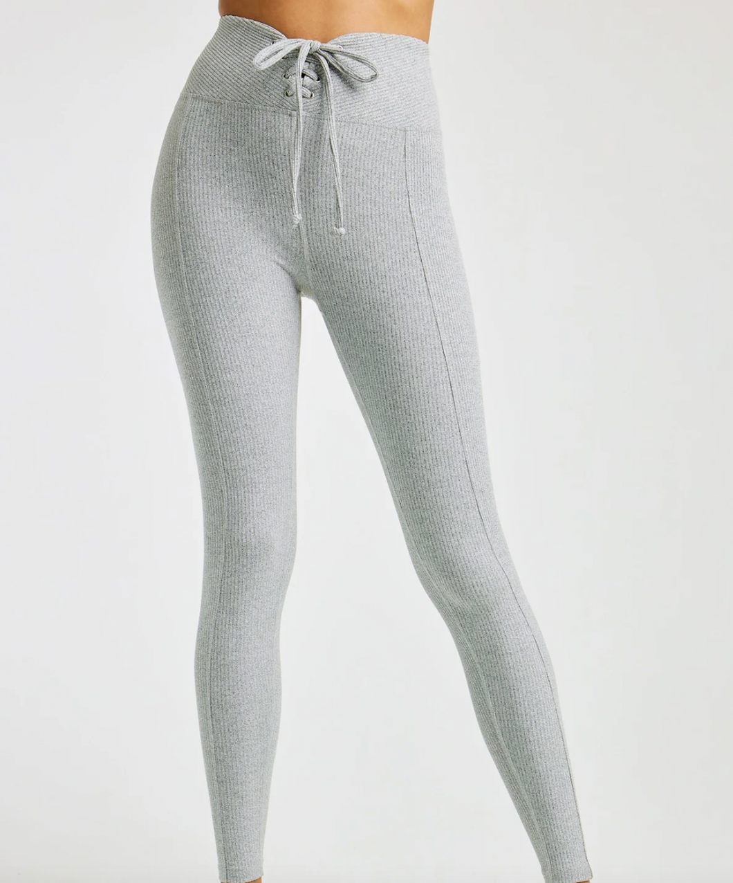 Year of Ours Ribbed Football Legging - Heathered Grey