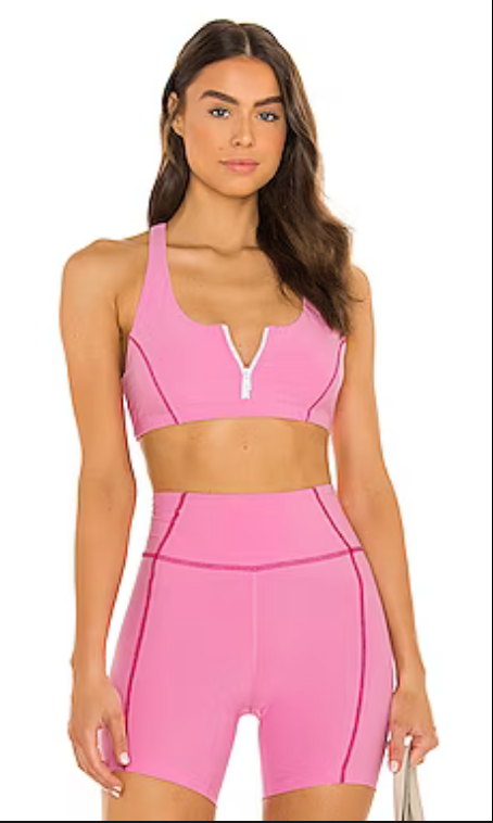Year Of Ours Zip Front Bra - Pink